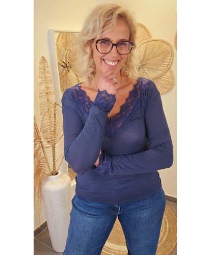 Sous-Pull Exetensible Bleu...