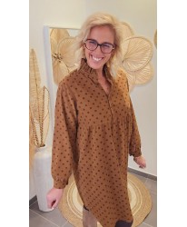 Robe Camel Pois & Douceur - Sasha