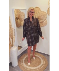 Robe Chocolat Pois & Douceur - Sasha