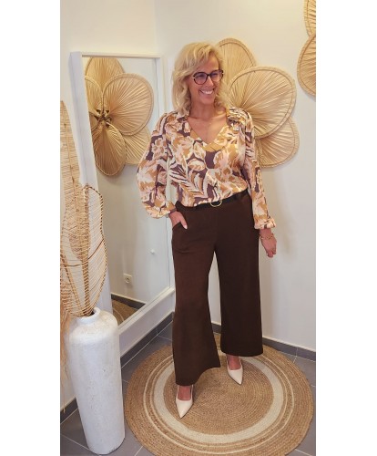 Pantalon Chocolat Souple...