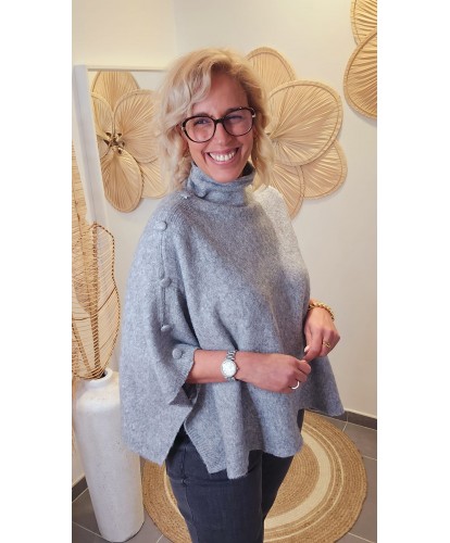 Pull Oversize Gris &...