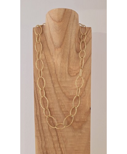 Sautoir Acier Maillons Ovales