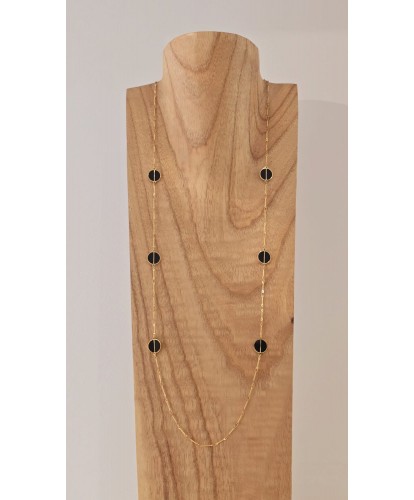 Sautoir Acier Pastilles...