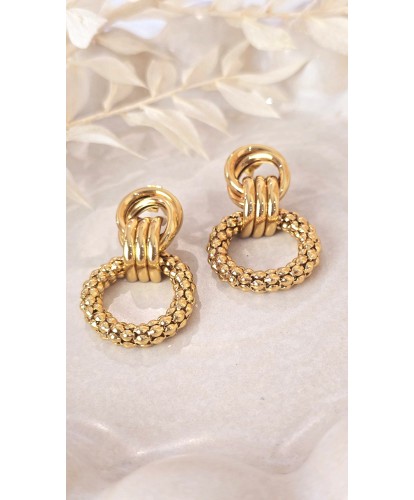 Boucles d'Oreilles Acier...