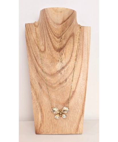 Collier Acier Papillon...