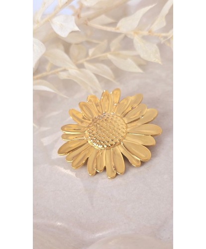 Broche Acier Soléa Dorée