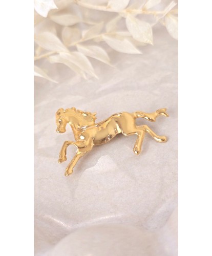 Broche Acier Élan Royal