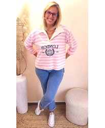 Polo “Pink Riviera” - Lola