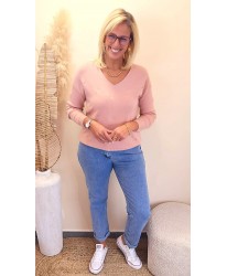 Pull Rose Poudré “Amour Discret” - Valentine