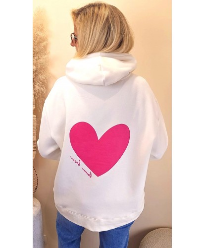 Sweat “Cœur Signature Rose”...