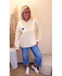 Sweat “Cœur Signature Bleu” - Elisa