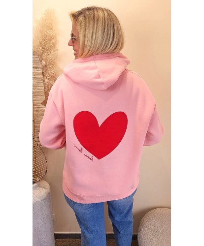 Sweat “Cœur Signature Rouge” - Elisa