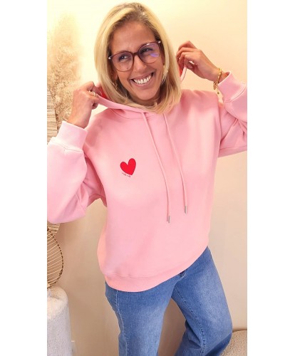 Sweat “Cœur Signature Rouge” - Elisa