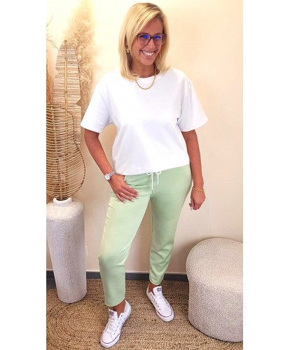 Pantalon Pastel Green Fluide & Confort - Margot