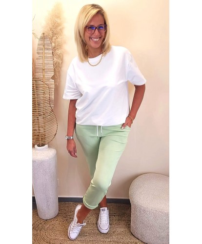 Pantalon Pastel Green Fluide & Confort - Margot