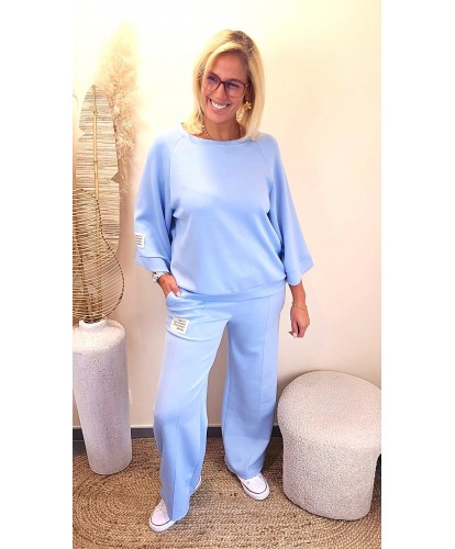 Ensemble Bleu Ciel Easy Chic en Viscose - Maya
