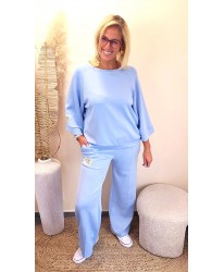 Ensemble Bleu Ciel Easy Chic en Viscose - Maya