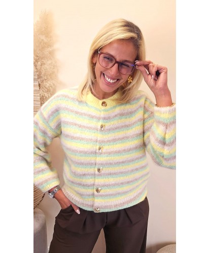 Gilet Fluffy Pastel Cocon - Eleonore