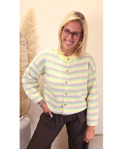 Gilet Fluffy Pastel Cocon -...