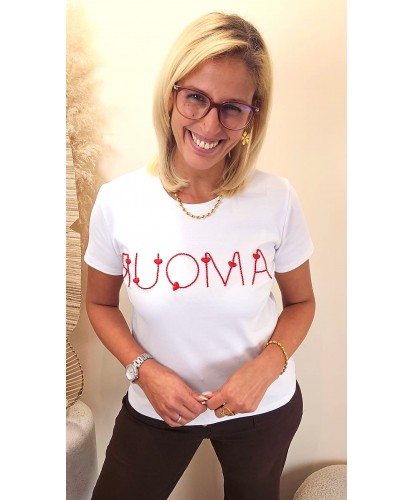 T-shirt AMOUR Brodé - Lila
