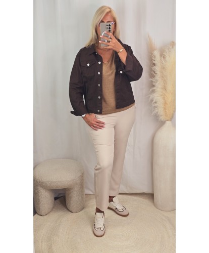 Veste Jeans Chocolat -...