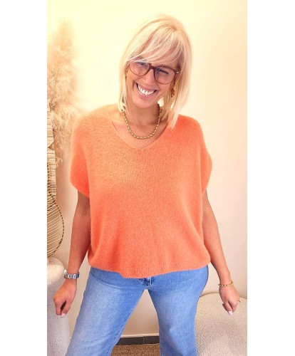 Pull Alpaga Orange Glow - Ella