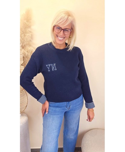 Pull Bleu Marine New York Mood - Marine