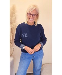 Pull Bleu Marine New York Mood - Marine