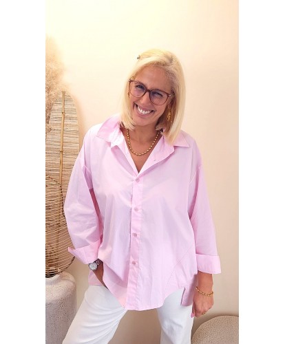 Chemise Oversize Rose...
