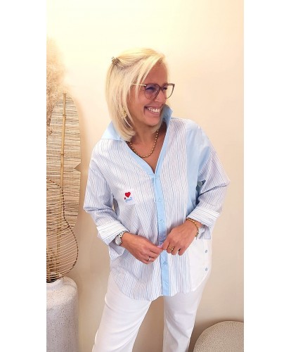 Chemise "Blue Signature" - Ana