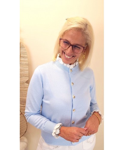 Cardigan "Céleste Élégance" - Mia