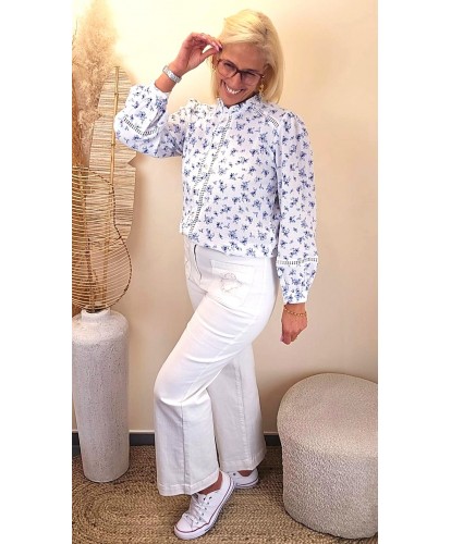 Jeans Droit "Bohème Chic" -...