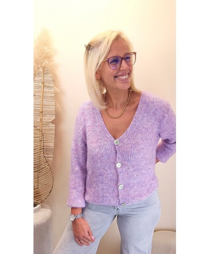 Gilet "Lilas Mood" - Morgane