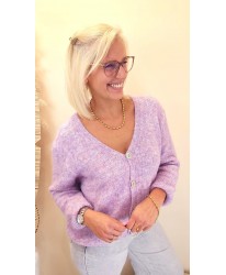 Gilet "Lilas Mood" - Morgane