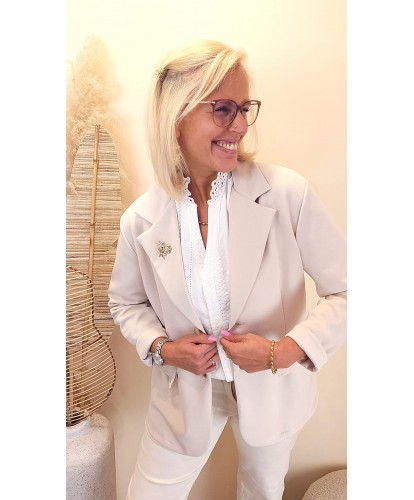 Blazer "Pure Chic Beige" - Elea