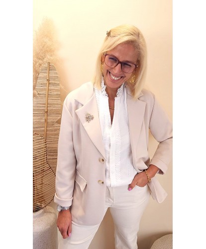 Blazer "Pure Chic Beige" - Elea