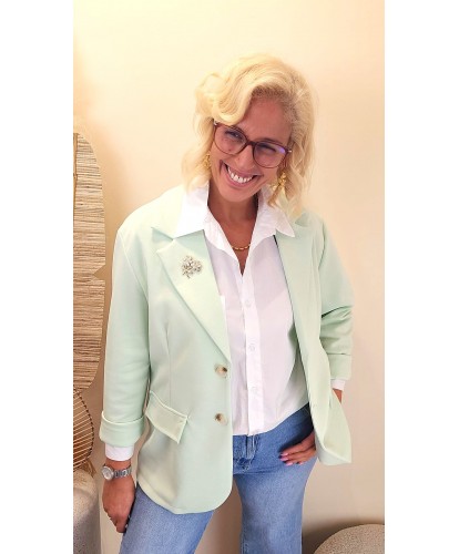 Blazer "Pure Chic Vert Eau" - Elea