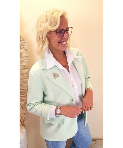 Blazer "Pure Chic Vert Eau" - Elea