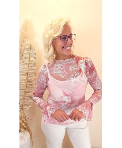 Sous-Pull "Rosy Lace" - Yasmine