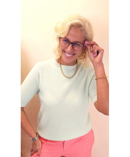 Pull Alpaca “ Vert Eau” - Sara