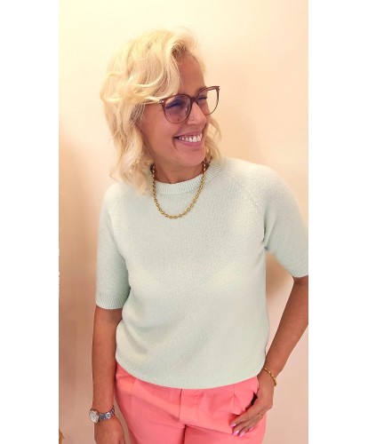 Pull Alpaca “ Vert Eau” - Sara