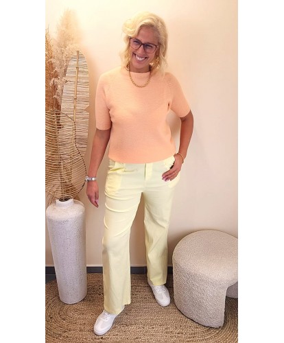 Pantalon "Confort Jaune Pastel" - Elsa