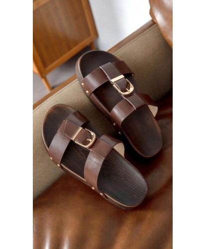 Sandales Plates Boucle...