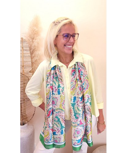 Foulard en Soie Imprimé...