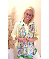 Foulard Soie Imprimé Cachemire