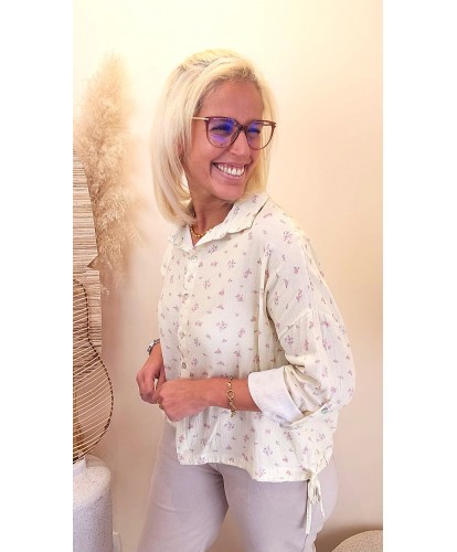 Chemise Jaune Pastel en Gaz...