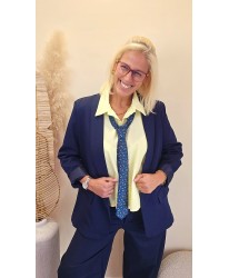 Blazer Oversize “Élégance Marine” - Ava