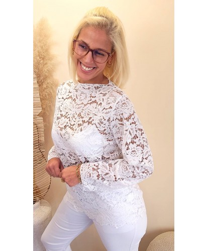 Top Dentelle Blanc - Mila