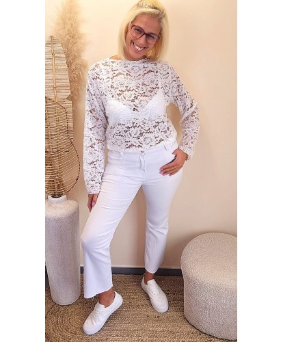 Top Dentelle Blanc - Mila