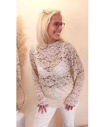 Top Dentelle Beige - Mila